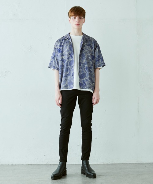 Lui's(ルイス)の「ウルティマ ワイド 半袖カットソー(Tシャツ/カットソー・メンズ・ブルーグレー/ブラック/ホワイト/チャコールグレー・FREE)」の14枚目の写真