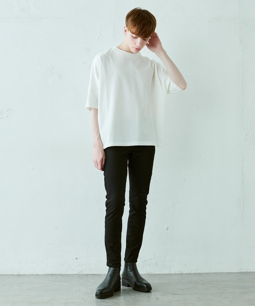 Lui's(ルイス)の「ウルティマ ワイド 半袖カットソー(Tシャツ/カットソー・メンズ・ブルーグレー/ブラック/ホワイト/チャコールグレー・FREE)」の8枚目の写真