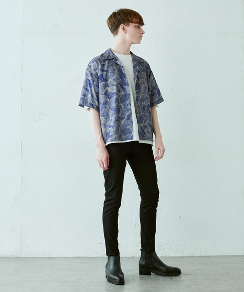 Lui's(ルイス)の「ウルティマ ワイド 半袖カットソー(Tシャツ/カットソー・メンズ・ブルーグレー/ブラック/ホワイト/チャコールグレー・FREE)」の17枚目の写真