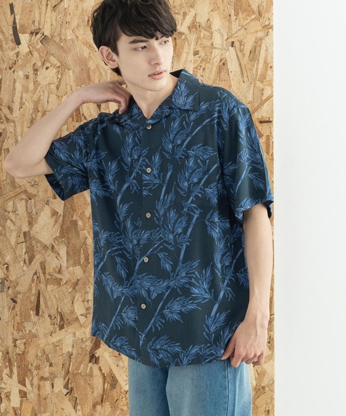 Rocky Monroe(ロッキーモンロー)の「レーヨン アロハシャツ レギュラーサイズ 総柄 オープンカラーシャツ(シャツ/ブラウス・メンズ・ホワイト/ブラック/ネイビー/ブルー/その他/その他1/その他2/ホワイト系/ホワイト系1/ホワイト系2/ブラック系/ブルー系/ブラック系1/ブラック系2/ブラック系3/ブラック系4/ブラック系5・XL/M/L)」の14枚目の写真