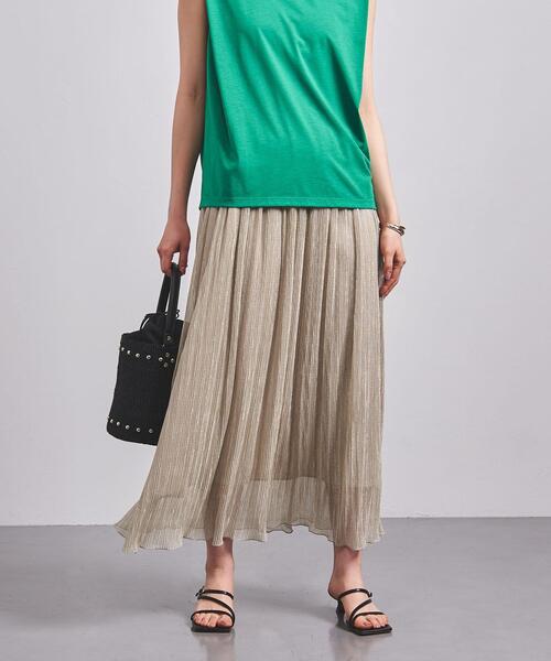 UNITED ARROWS（ユナイテッドアローズ）の「UWCC LAME/TULLE マキシスカート†◆（スカート・レディース・ブラック/ゴールド・38/36）」の2枚目の写真