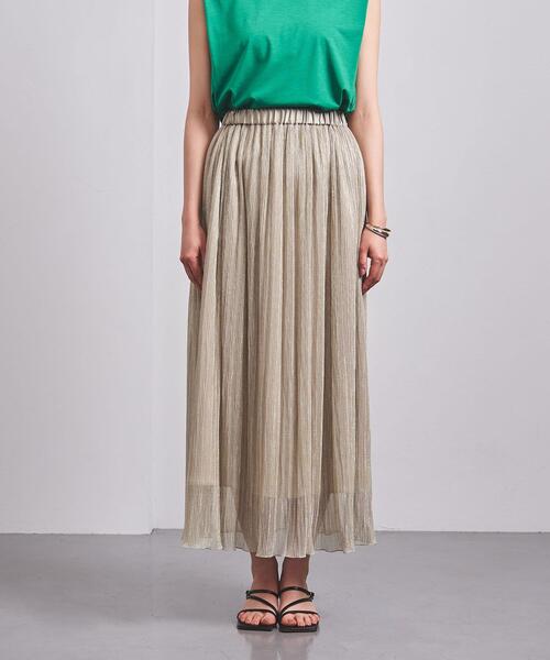 UNITED ARROWS（ユナイテッドアローズ）の「UWCC LAME/TULLE マキシスカート†◆（スカート・レディース・ブラック/ゴールド・38/36）」の4枚目の写真