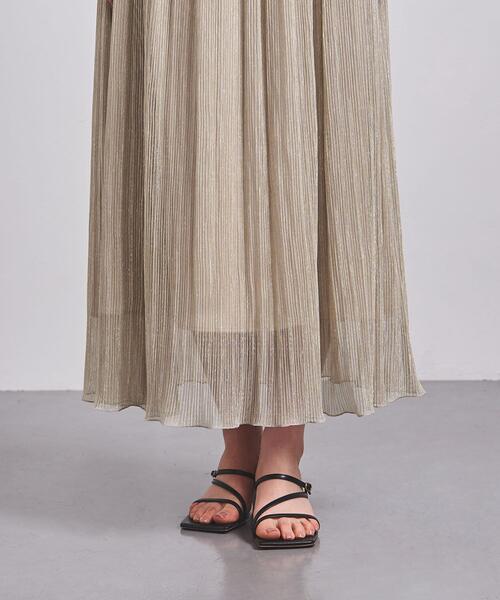 UNITED ARROWS（ユナイテッドアローズ）の「UWCC LAME/TULLE マキシスカート†◆（スカート・レディース・ブラック/ゴールド・38/36）」の9枚目の写真