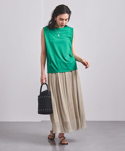 UNITED ARROWS（ユナイテッドアローズ）の「UWCC LAME/TULLE マキシスカート†◆（スカート・レディース・ブラック/ゴールド・38/36）」の11枚目の写真