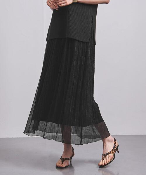 UNITED ARROWS（ユナイテッドアローズ）の「UWCC LAME/TULLE マキシスカート†◆（スカート・レディース・ブラック/ゴールド・38/36）」の13枚目の写真