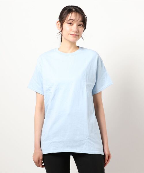 LOWRYS FARM（ローリーズファーム）の「2セットパックTシャツ　945315（Tシャツ/カットソー・レディース・ホワイト/オフホワイト/その他1/アイボリー/ブルー系その他/イエロー系その他/その他/ブラック系その他/ブラック/その他7・MEDIUM/X-LARGE）」の17枚目の写真