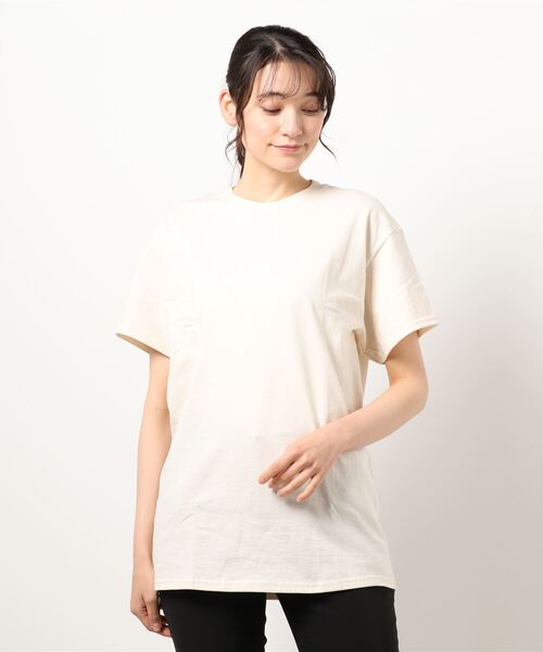 LOWRYS FARM（ローリーズファーム）の「2セットパックTシャツ　945315（Tシャツ/カットソー・レディース・ホワイト/オフホワイト/その他1/アイボリー/ブルー系その他/イエロー系その他/その他/ブラック系その他/ブラック/その他7・MEDIUM/X-LARGE）」の20枚目の写真