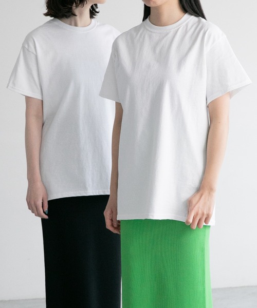 LOWRYS FARM（ローリーズファーム）の「2セットパックTシャツ　945315（Tシャツ/カットソー・レディース・ホワイト/オフホワイト/その他1/アイボリー/ブルー系その他/イエロー系その他/その他/ブラック系その他/ブラック/その他7・MEDIUM/X-LARGE）」の9枚目の写真