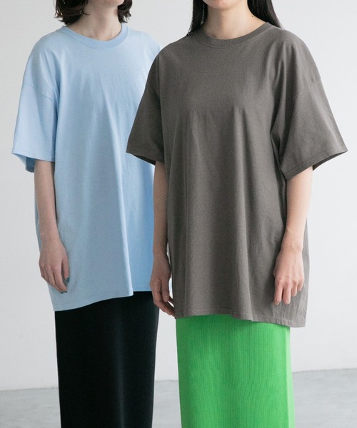 LOWRYS FARM（ローリーズファーム）の「2セットパックTシャツ　945315（Tシャツ/カットソー・レディース・ホワイト/オフホワイト/その他1/アイボリー/ブルー系その他/イエロー系その他/その他/ブラック系その他/ブラック/その他7・MEDIUM/X-LARGE）」の4枚目の写真