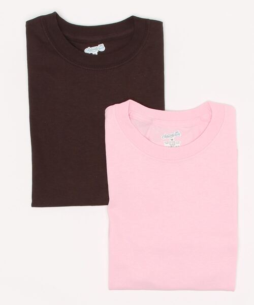 LOWRYS FARM（ローリーズファーム）の「2セットパックTシャツ　945315（Tシャツ/カットソー・レディース・ホワイト/オフホワイト/その他1/アイボリー/ブルー系その他/イエロー系その他/その他/ブラック系その他/ブラック/その他7・MEDIUM/X-LARGE）」の11枚目の写真