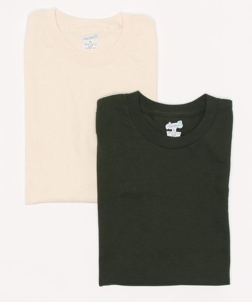 LOWRYS FARM（ローリーズファーム）の「2セットパックTシャツ　945315（Tシャツ/カットソー・レディース・ホワイト/オフホワイト/その他1/アイボリー/ブルー系その他/イエロー系その他/その他/ブラック系その他/ブラック/その他7・MEDIUM/X-LARGE）」の12枚目の写真