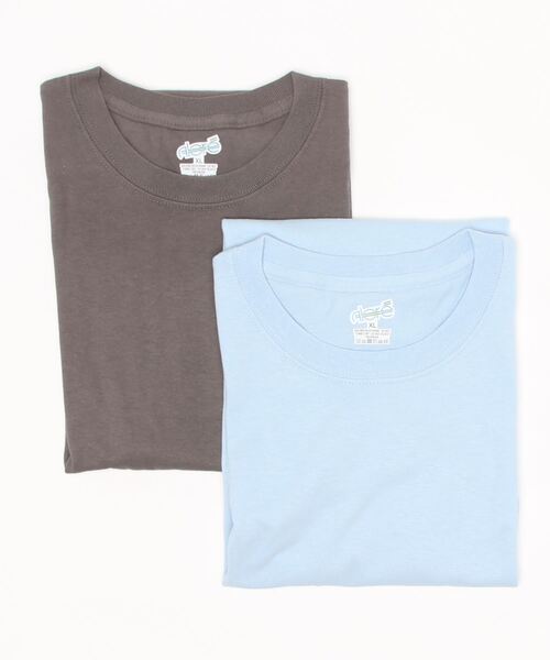 LOWRYS FARM（ローリーズファーム）の「2セットパックTシャツ　945315（Tシャツ/カットソー・レディース・ホワイト/オフホワイト/その他1/アイボリー/ブルー系その他/イエロー系その他/その他/ブラック系その他/ブラック/その他7・MEDIUM/X-LARGE）」の14枚目の写真