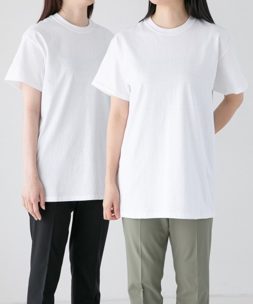 LOWRYS FARM（ローリーズファーム）の「2セットパックTシャツ　945315（Tシャツ/カットソー・レディース・ホワイト/オフホワイト/その他1/アイボリー/ブルー系その他/イエロー系その他/その他/ブラック系その他/ブラック/その他7・MEDIUM/X-LARGE）」の15枚目の写真