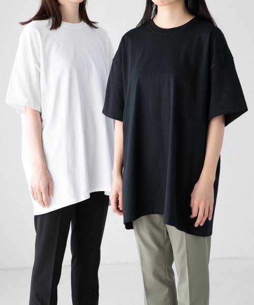 LOWRYS FARM（ローリーズファーム）の「2セットパックTシャツ　945315（Tシャツ/カットソー・レディース・ホワイト/オフホワイト/その他1/アイボリー/ブルー系その他/イエロー系その他/その他/ブラック系その他/ブラック/その他7・MEDIUM/X-LARGE）」の16枚目の写真