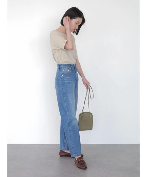 AMERICAN HOLIC（アメリカンホリック）の「針抜きテレコ半袖カットプルオーバー（Tシャツ/カットソー・レディース・グレイッシュベージュ/ブラック/パープル/オフホワイト・M/L）」の10枚目の写真