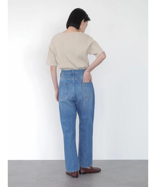 AMERICAN HOLIC（アメリカンホリック）の「針抜きテレコ半袖カットプルオーバー（Tシャツ/カットソー・レディース・グレイッシュベージュ/ブラック/パープル/オフホワイト・M/L）」の11枚目の写真