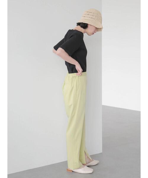 AMERICAN HOLIC（アメリカンホリック）の「針抜きテレコ半袖カットプルオーバー（Tシャツ/カットソー・レディース・グレイッシュベージュ/ブラック/パープル/オフホワイト・M/L）」の16枚目の写真