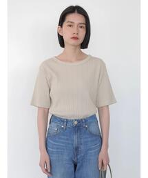 AMERICAN HOLIC | 針抜きテレコ半袖カットプルオーバー(Tシャツ/カットソー)