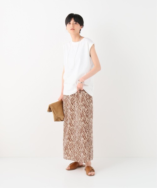 Simplicite(サンプリシテ)の「汗染み防止ノースリーブTシャツ◆(Tシャツ/カットソー・レディース・ホワイト/ライトグレー/レッド・FREE)」の21枚目の写真