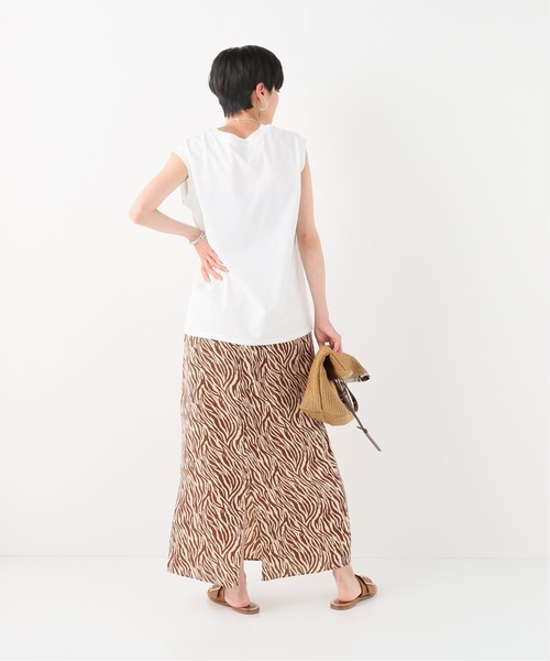 Simplicite(サンプリシテ)の「汗染み防止ノースリーブTシャツ◆(Tシャツ/カットソー・レディース・ホワイト/ライトグレー/レッド・FREE)」の4枚目の写真