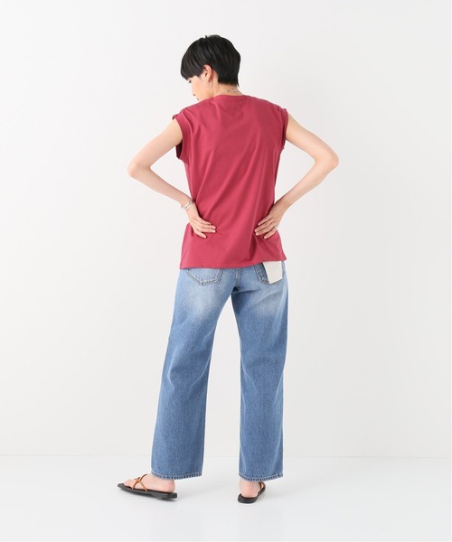 Simplicite(サンプリシテ)の「汗染み防止ノースリーブTシャツ◆(Tシャツ/カットソー・レディース・ホワイト/ライトグレー/レッド・FREE)」の6枚目の写真