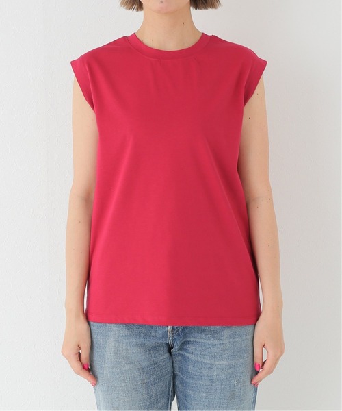 Simplicite(サンプリシテ)の「汗染み防止ノースリーブTシャツ◆(Tシャツ/カットソー・レディース・ホワイト/ライトグレー/レッド・FREE)」の7枚目の写真