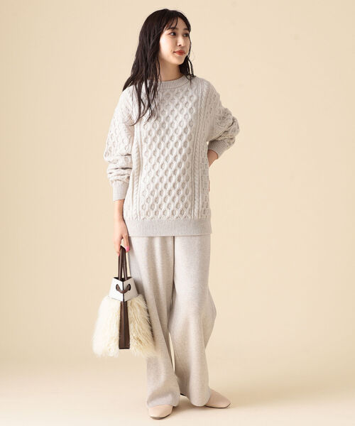 Demi-Luxe BEAMS(デミルクス ビームス)の「ORSETTO / フェイクファーバッグ(ハンドバッグ・レディース・ホワイト系その他5・ONE SIZE)」の3枚目の写真