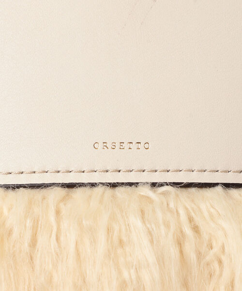 Demi-Luxe BEAMS(デミルクス ビームス)の「ORSETTO / フェイクファーバッグ(ハンドバッグ・レディース・ホワイト系その他5・ONE SIZE)」の5枚目の写真