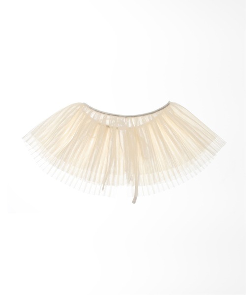 JOURNAL STANDARD（ジャーナルスタンダード）の「チュールプリーツツケエリ（その他小物・レディース・ブラック/ホワイト×ホワイト・FREE）」の7枚目の写真