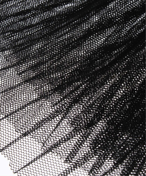 JOURNAL STANDARD（ジャーナルスタンダード）の「チュールプリーツツケエリ（その他小物・レディース・ブラック/ホワイト×ホワイト・FREE）」の3枚目の写真