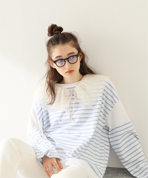 JOURNAL STANDARD（ジャーナルスタンダード）の「チュールプリーツツケエリ（その他小物・レディース・ブラック/ホワイト×ホワイト・FREE）」の12枚目の写真