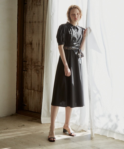 idem（イデム）の「summer lady onepiece/サマーレディワンピース（ワンピース・レディース・ブラック/ベージュ/グリーン・FREE）」の21枚目の写真