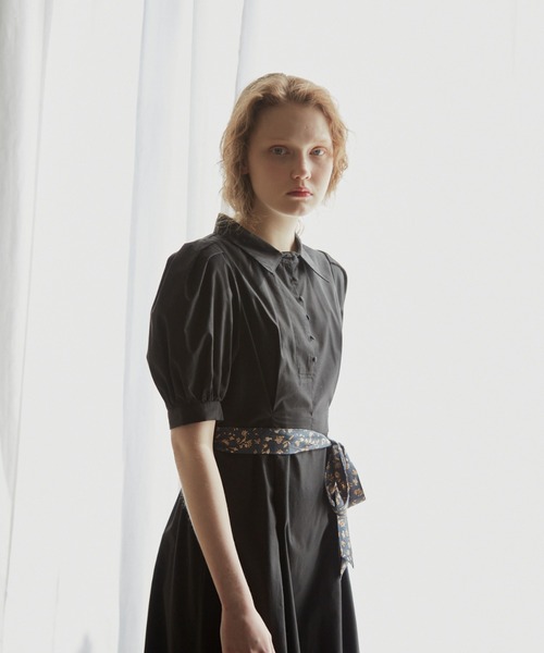 idem（イデム）の「summer lady onepiece/サマーレディワンピース（ワンピース・レディース・ブラック/ベージュ/グリーン・FREE）」の7枚目の写真