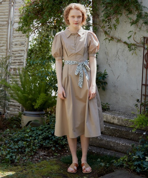 idem（イデム）の「summer lady onepiece/サマーレディワンピース（ワンピース・レディース・ブラック/ベージュ/グリーン・FREE）」の18枚目の写真