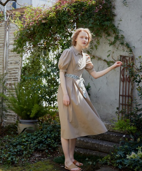 idem（イデム）の「summer lady onepiece/サマーレディワンピース（ワンピース・レディース・ブラック/ベージュ/グリーン・FREE）」の22枚目の写真