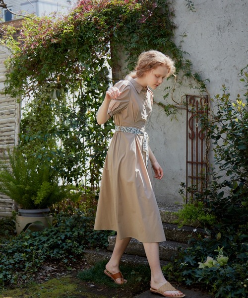 idem（イデム）の「summer lady onepiece/サマーレディワンピース（ワンピース・レディース・ブラック/ベージュ/グリーン・FREE）」の15枚目の写真