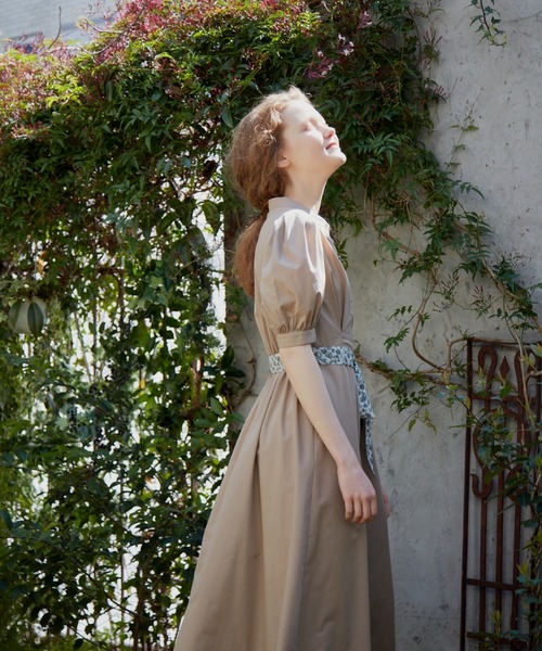 idem（イデム）の「summer lady onepiece/サマーレディワンピース（ワンピース・レディース・ブラック/ベージュ/グリーン・FREE）」の10枚目の写真