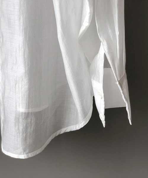 aimoha(アイモハ)の「背中あきひもリボン付き UVカットブラウス (SS)(シャツ/ブラウス・レディース・ブルー/ホワイト・SMALL/MEDIUM/LARGE)」の19枚目の写真