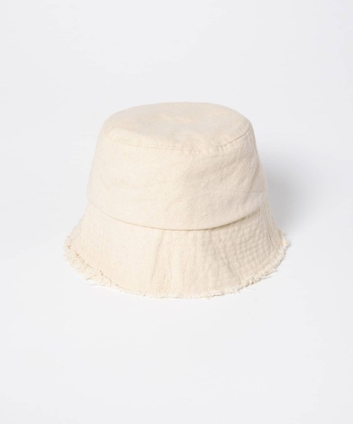 SENSE OF PLACE by URBAN RESEARCH(センスオブプレイスバイアーバンリサーチ)の「コットンフリンジバケットハット(ハット・レディース・ブラック/アイボリー・ONE)」の7枚目の写真