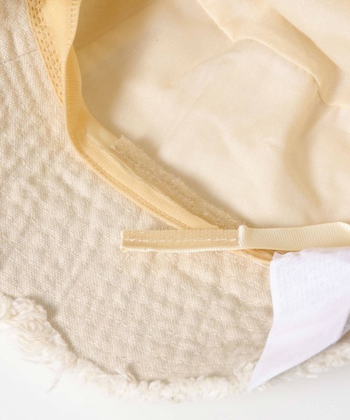 SENSE OF PLACE by URBAN RESEARCH(センスオブプレイスバイアーバンリサーチ)の「コットンフリンジバケットハット(ハット・レディース・ブラック/アイボリー・ONE)」の5枚目の写真