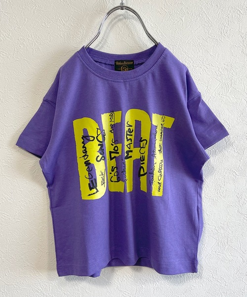 Life Support Products（ライフサポートプロダクツ）の「プリントＴシャツ（L-6666/80～150cm）（Tシャツ/カットソー・キッズ・ブラック/パープル/ネイビー/オフホワイト/グリーン/アイボリー/ワインレッド/サーモンピンク/チャコール/イエロー・90/100/110/80/95/150/120/130/140）」の7枚目の写真