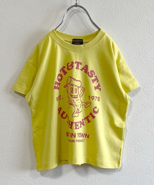 Life Support Products（ライフサポートプロダクツ）の「プリントＴシャツ（L-6666/80～150cm）（Tシャツ/カットソー・キッズ・ブラック/パープル/ネイビー/オフホワイト/グリーン/アイボリー/ワインレッド/サーモンピンク/チャコール/イエロー・90/100/110/80/95/150/120/130/140）」の8枚目の写真