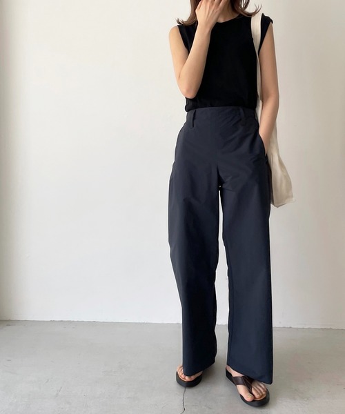 CANAL JEAN（キャナルジーン）の「RED CHOP WORKS(レッドチョップワークス) クルーネックタンクトップ（タンクトップ・レディース・ホワイト/ブラック/ネイビー/ピンク・ONE SIZE）」の8枚目の写真