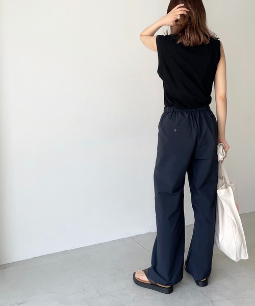 CANAL JEAN（キャナルジーン）の「RED CHOP WORKS(レッドチョップワークス) クルーネックタンクトップ（タンクトップ・レディース・ホワイト/ブラック/ネイビー/ピンク・ONE SIZE）」の10枚目の写真