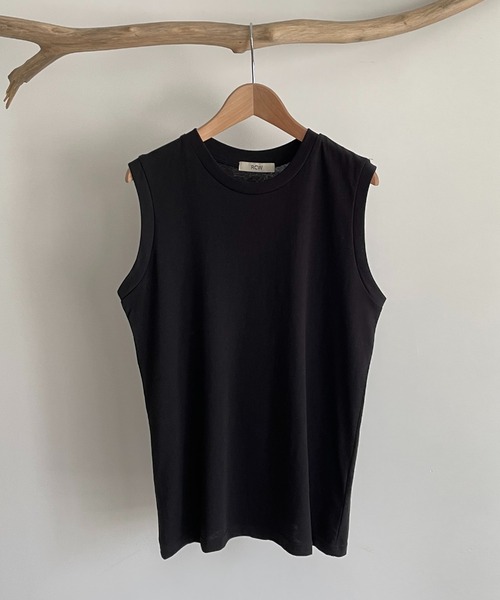 CANAL JEAN（キャナルジーン）の「RED CHOP WORKS(レッドチョップワークス) クルーネックタンクトップ（タンクトップ・レディース・ホワイト/ブラック/ネイビー/ピンク・ONE SIZE）」の16枚目の写真