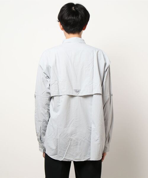 Columbia（コロンビア）の「(UN)COLUMBIA MEN'S BAHAMA LONG SLEEVE SHIRT/コロンビア長袖シャツ（シャツ/ブラウス・メンズ・ホワイト/グレー/カーキ/サックスブルー/ブルー/ミント・MEDIUM/LARGE）」の8枚目の写真