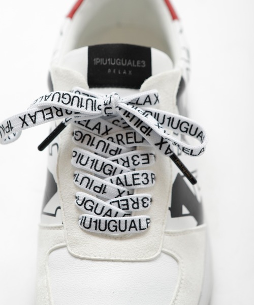 1piu1uguale3 RELAX（ウノピュウノウグァーレトレリラックス）の「【1PIU1UGUALE3 RELAX × JUST PLAY】DIAGONAL LOGO VIBRAM SOLE SNEAKER（スニーカー・メンズ・ブラック/ホワイト・M/L）」の21枚目の写真