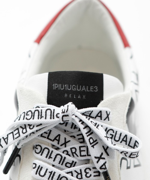 1piu1uguale3 RELAX（ウノピュウノウグァーレトレリラックス）の「【1PIU1UGUALE3 RELAX × JUST PLAY】DIAGONAL LOGO VIBRAM SOLE SNEAKER（スニーカー・メンズ・ブラック/ホワイト・M/L）」の20枚目の写真