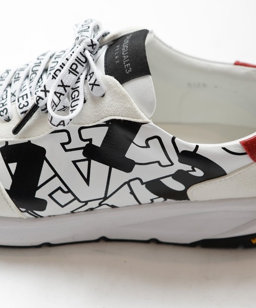 1piu1uguale3 RELAX（ウノピュウノウグァーレトレリラックス）の「【1PIU1UGUALE3 RELAX × JUST PLAY】DIAGONAL LOGO VIBRAM SOLE SNEAKER（スニーカー・メンズ・ブラック/ホワイト・M/L）」の19枚目の写真