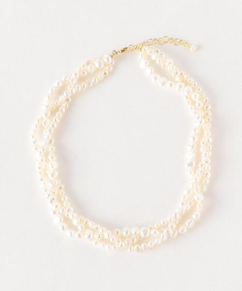 Causerie(コズリ)の「<Causerie(コズリ)>淡水パール3連ネックレス(ネックレス・レディース・オフホワイト・FREE)」の5枚目の写真